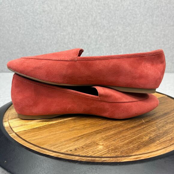 Birdies Flats Women's 9.5 The Vesper Brick Red Suede Slip On Shoes - Picture 5 of 6